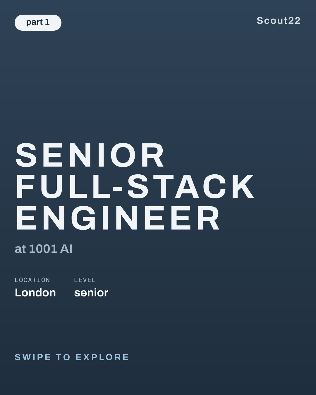 Senior Full-Stack Engineer at 1001 AI
