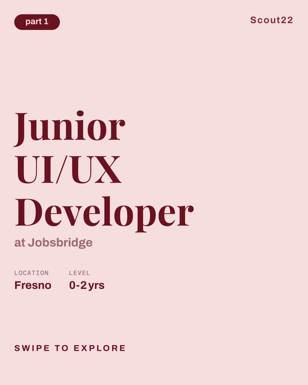 Junior UI/UX Developer at Jobsbridge