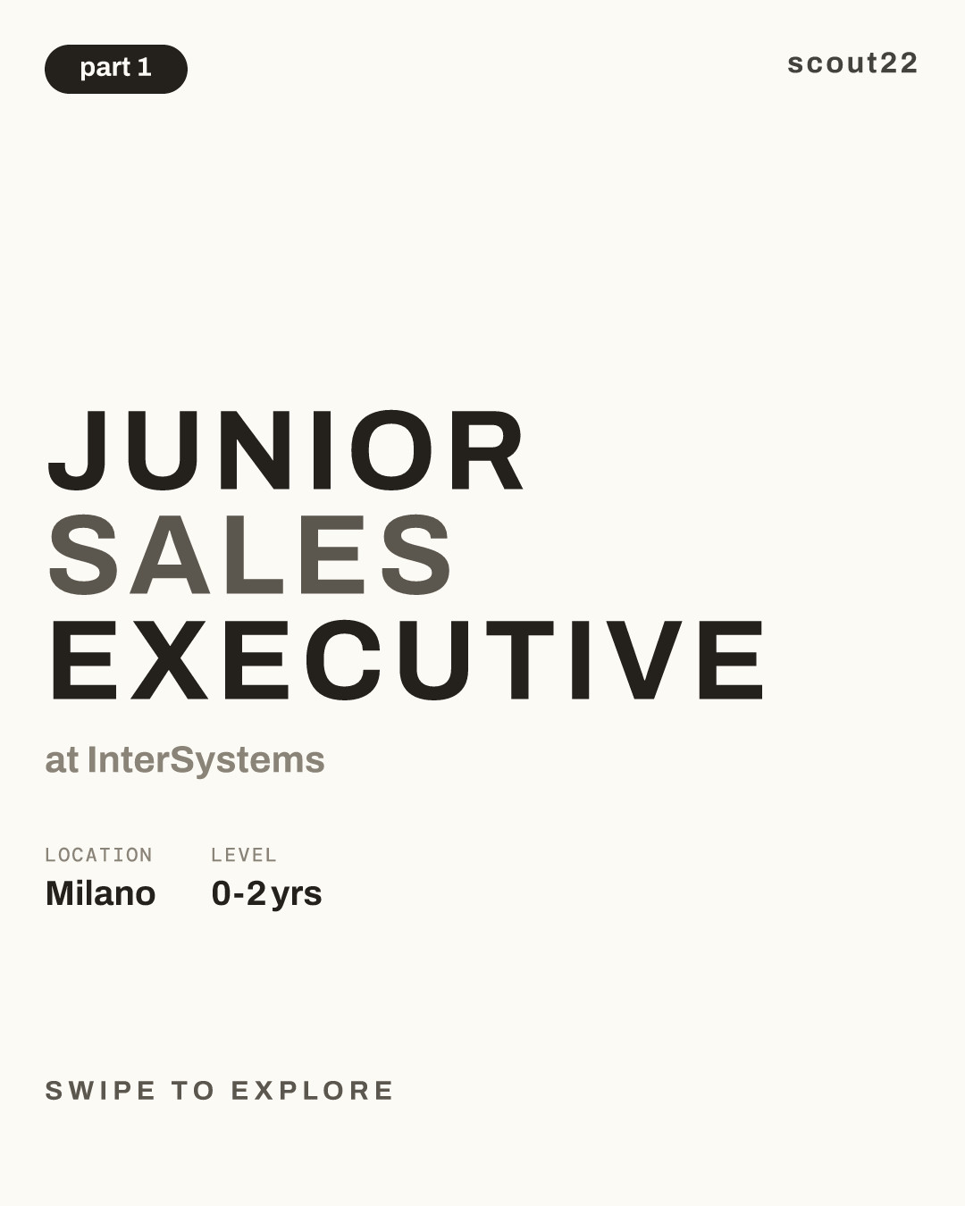 Junior Sales Executive at InterSystems