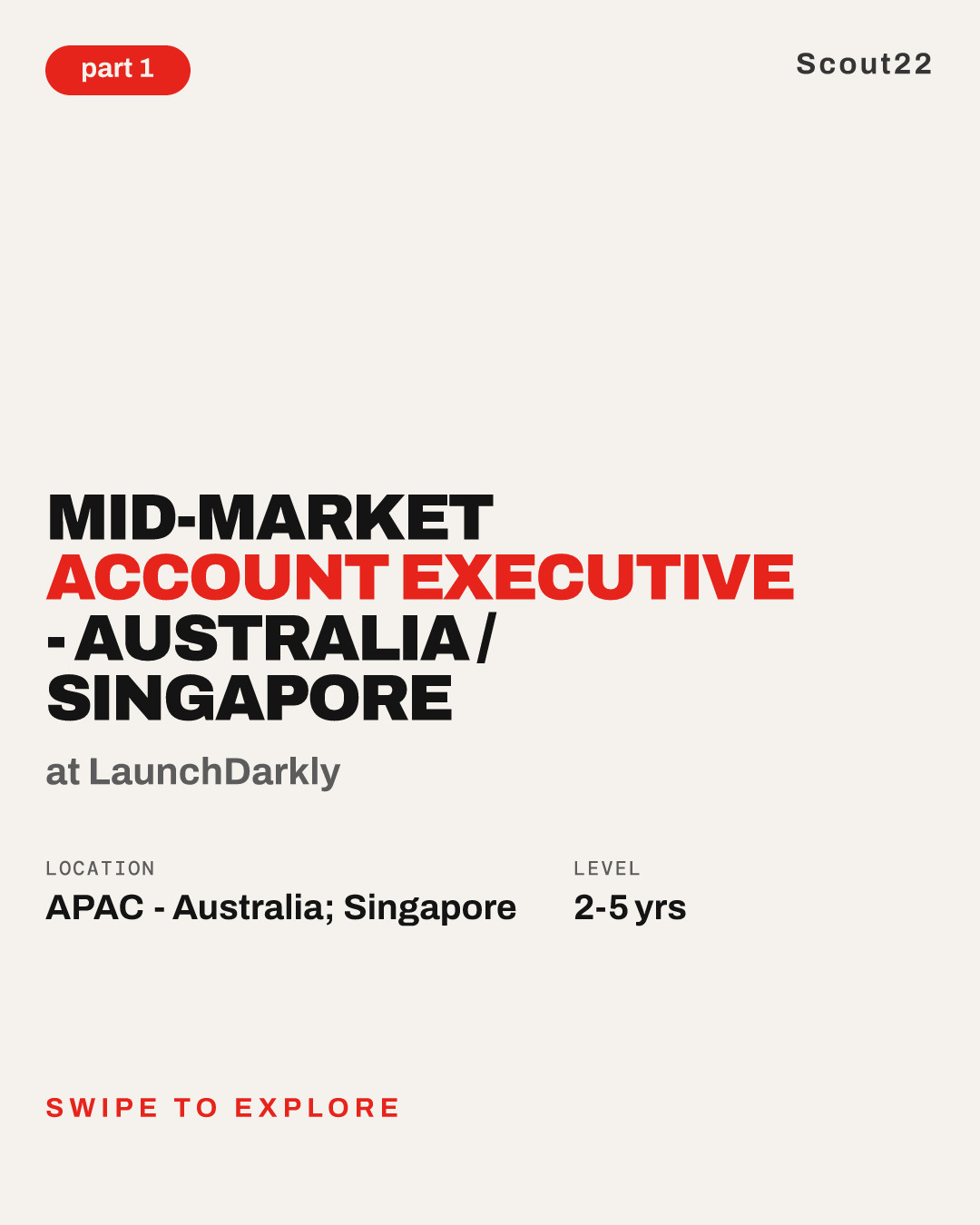 Mid-Market Account Executive - Australia / Singapore at LaunchDarkly