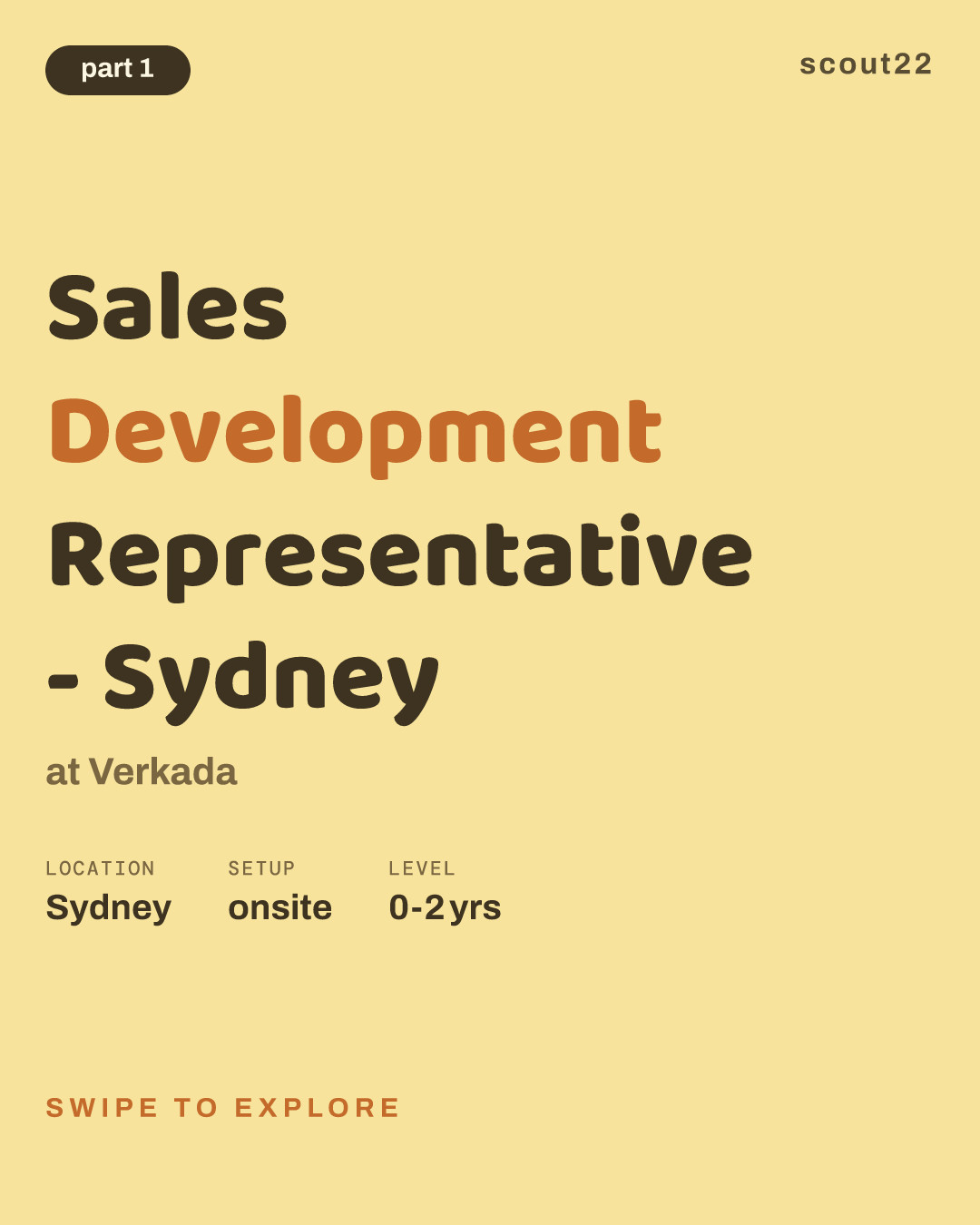 Sales Development Representative - Sydney at Verkada