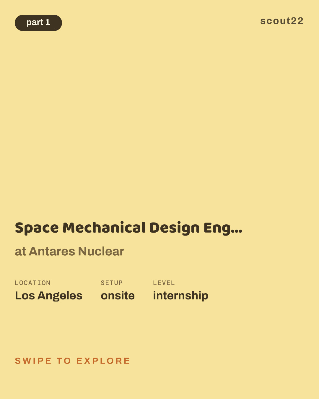 Space Mechanical Design Engineering Intern - Summer 2027 at Antares Nuclear