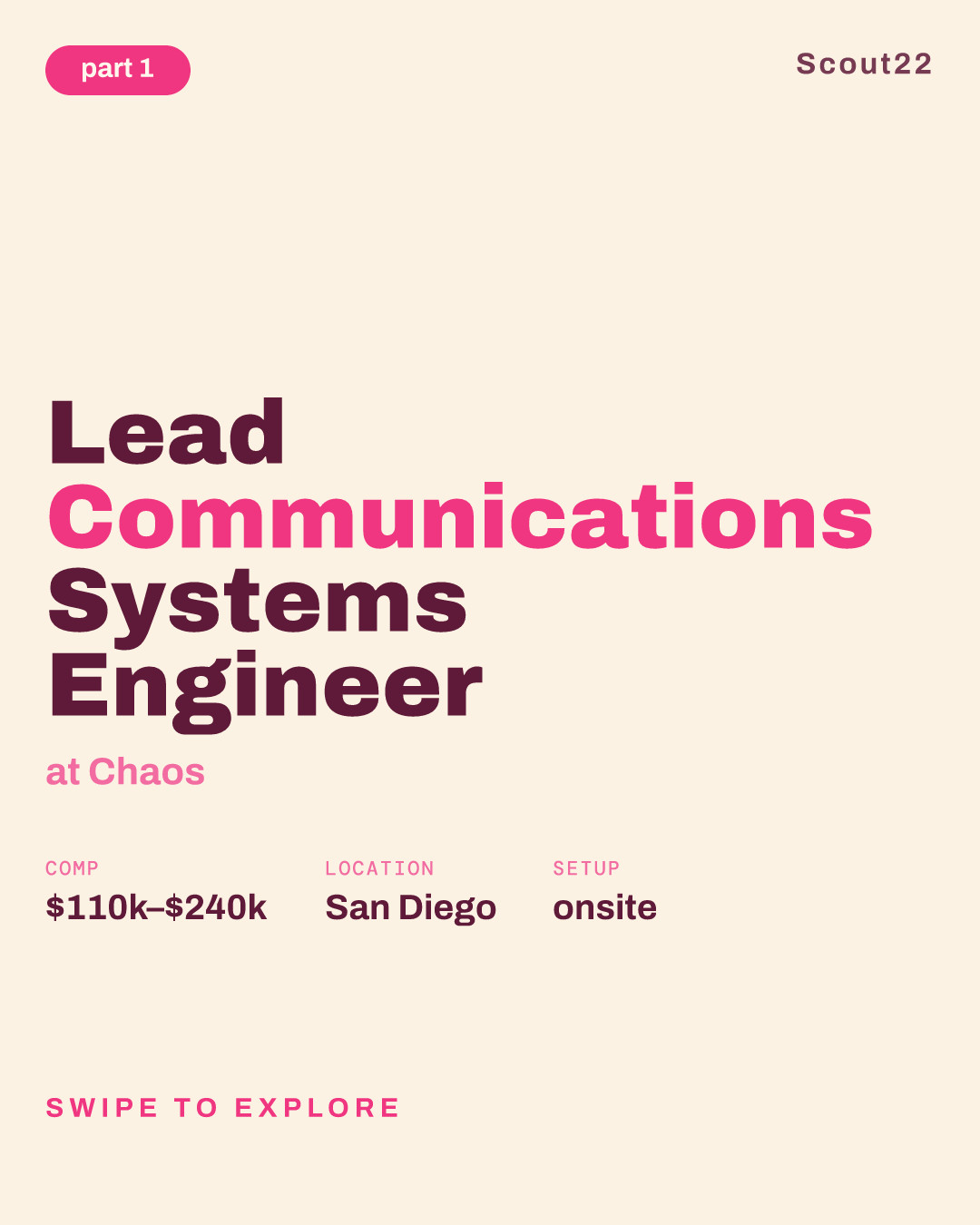 Lead Communications Systems Engineer at Chaos