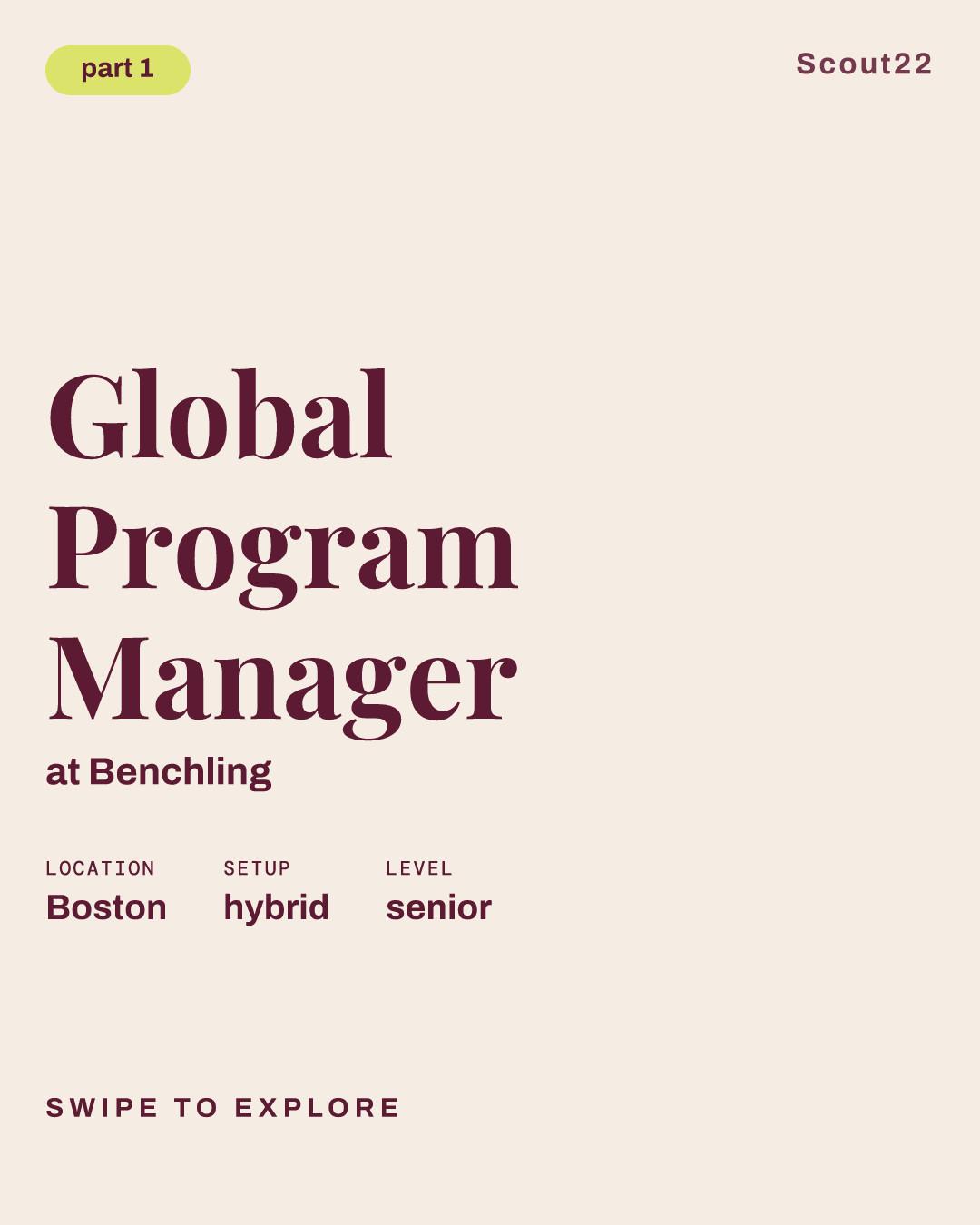 Global Program Manager at Benchling