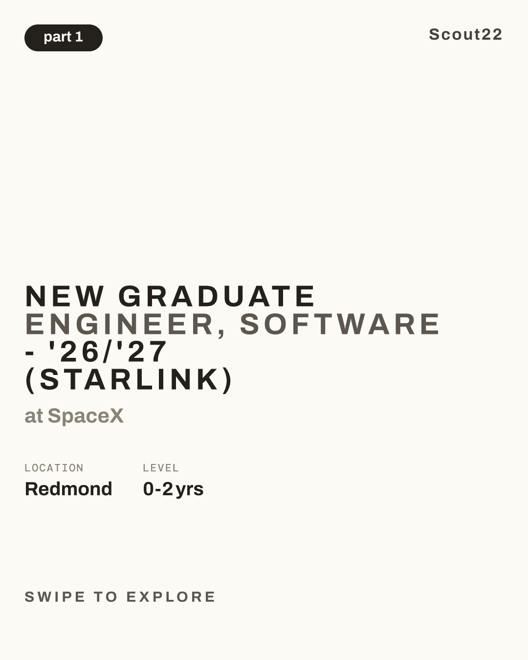 New Graduate Engineer, Software - '26/'27 (Starlink) at SpaceX