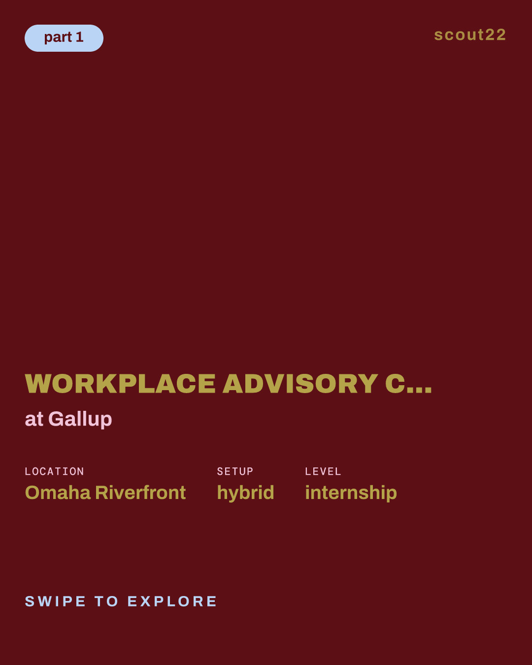 Workplace Advisory Consulting Intern — Summer 2027 at Gallup