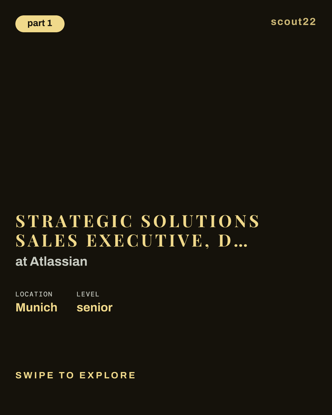 Strategic Solutions Sales Executive, DACH at Atlassian