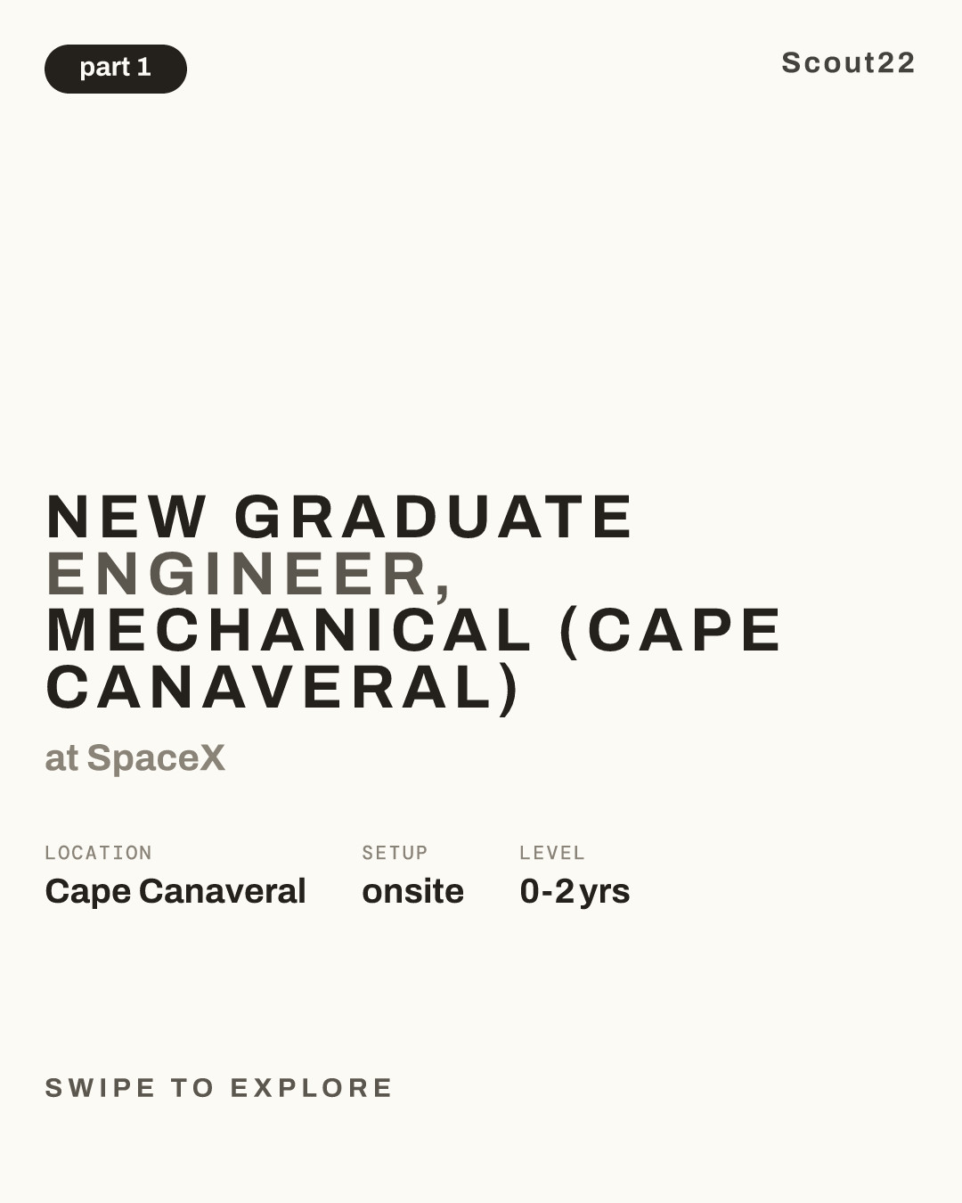 New Graduate Engineer, Mechanical (Cape Canaveral) at SpaceX