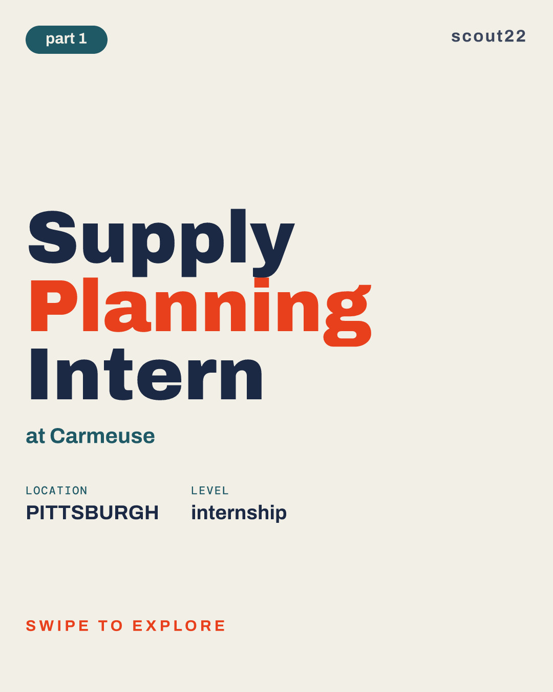 Supply Planning Intern at Carmeuse