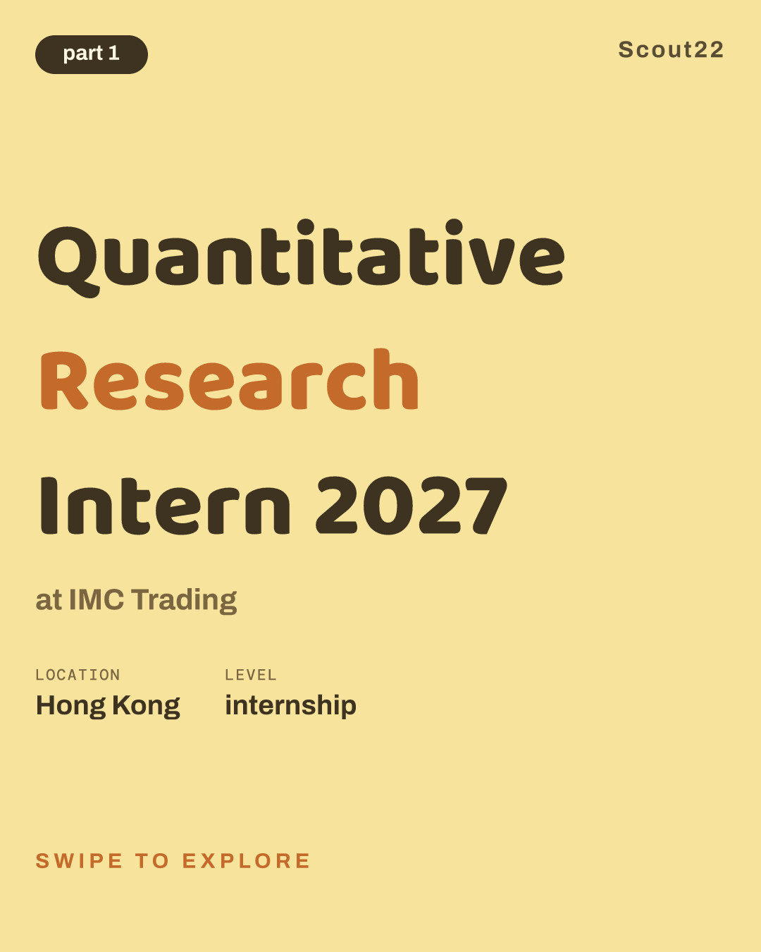 Quantitative Research Intern 2027 at IMC Trading