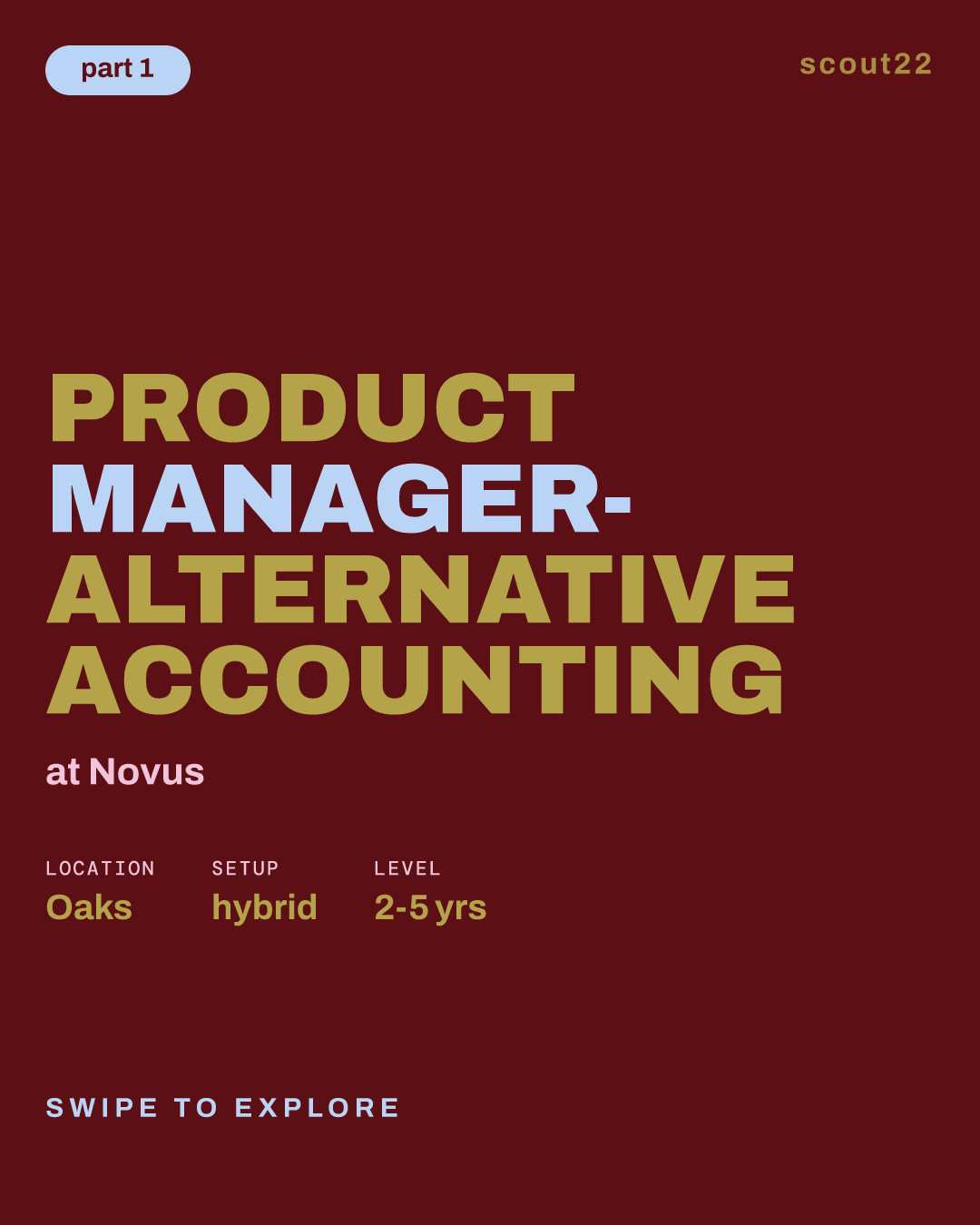 Product Manager- Alternative Accounting at Novus