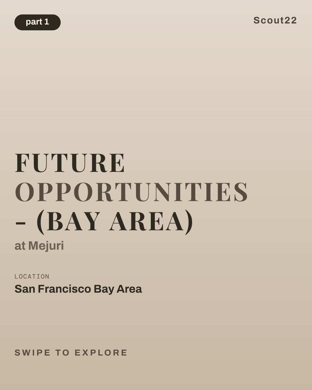 Future Opportunities - (Bay Area) at Mejuri