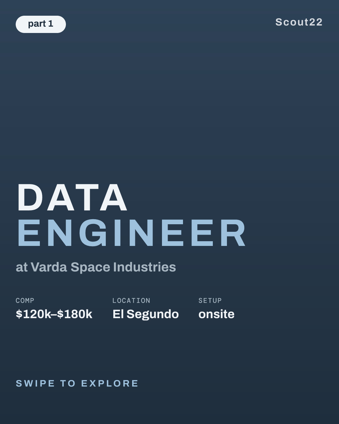 Data Engineer at Varda Space Industries
