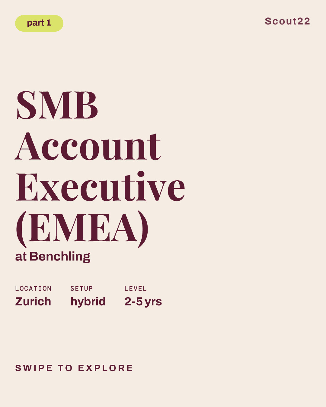 SMB Account Executive (EMEA) at Benchling