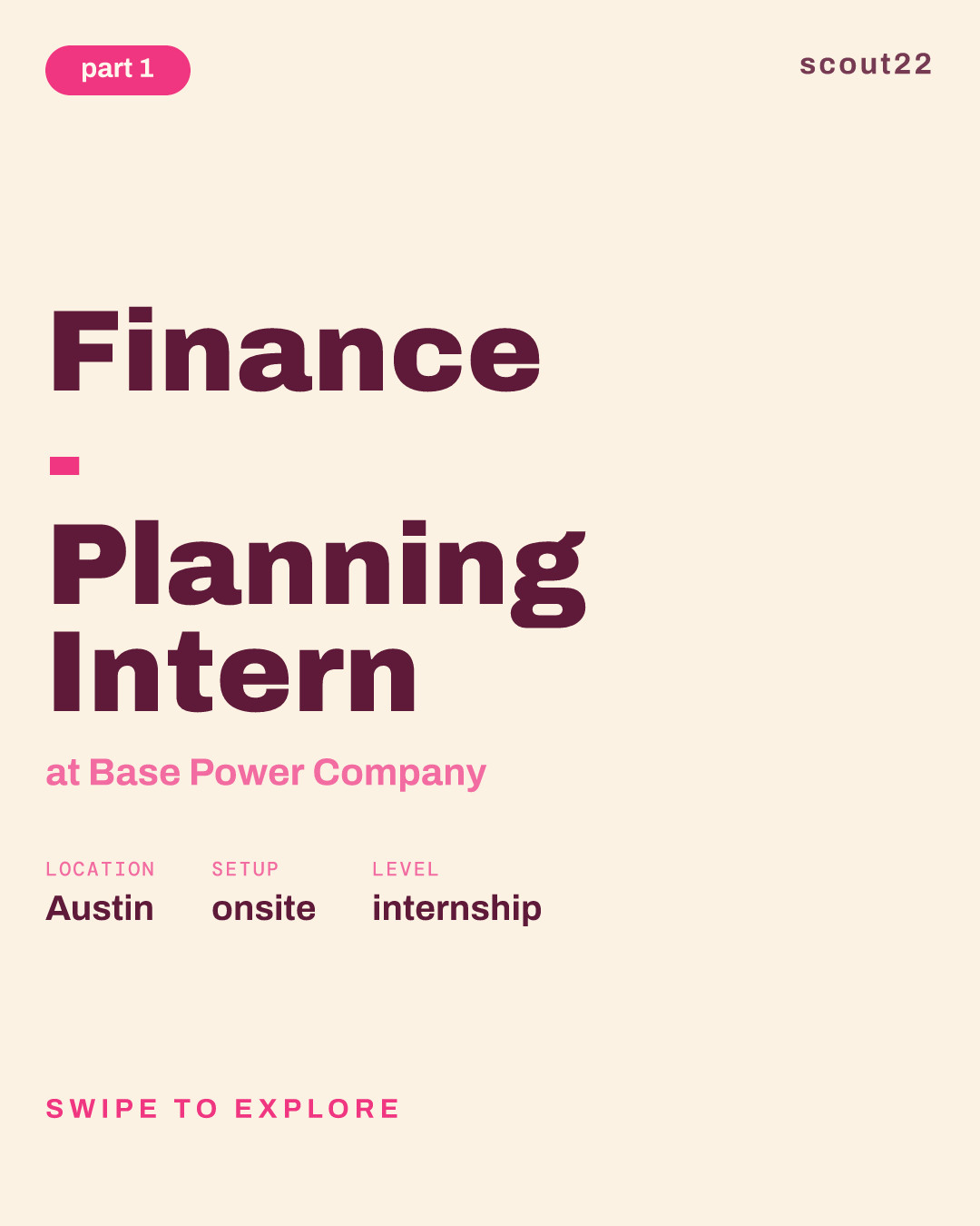 Finance - Planning Intern at Base Power Company