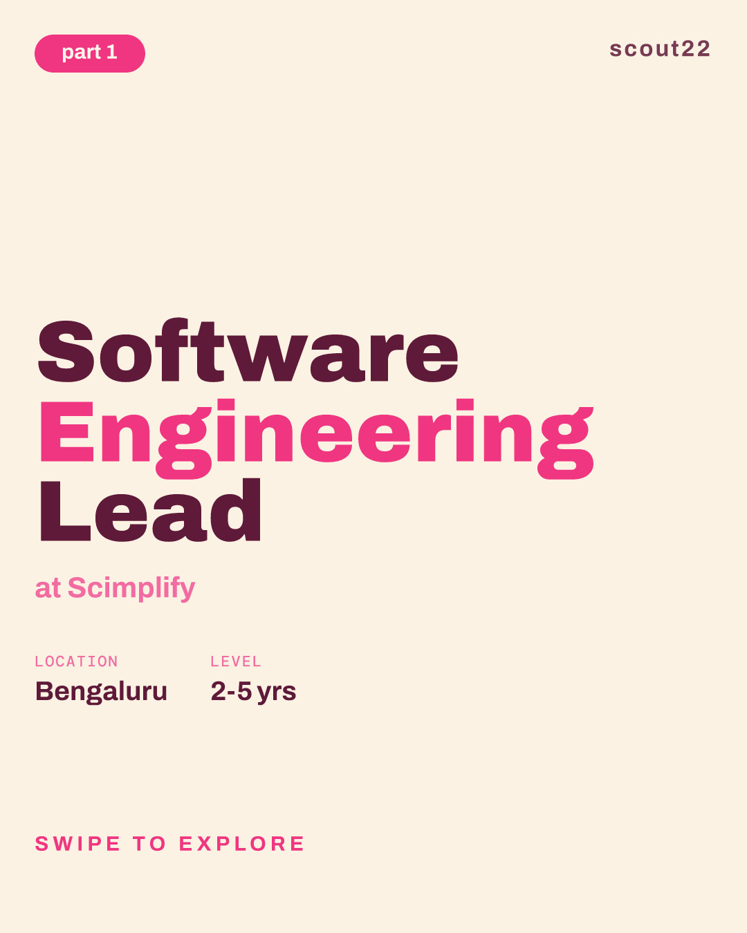 Software Engineering Lead at Scimplify