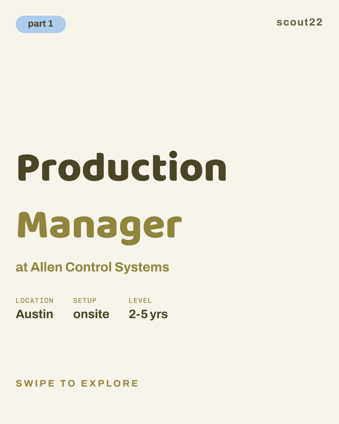 Production Manager at Allen Control Systems