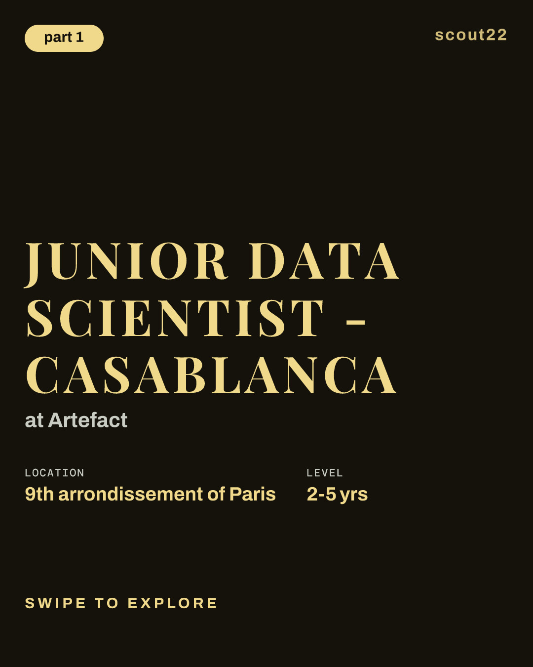 Junior Data Scientist - Casablanca at Artefact