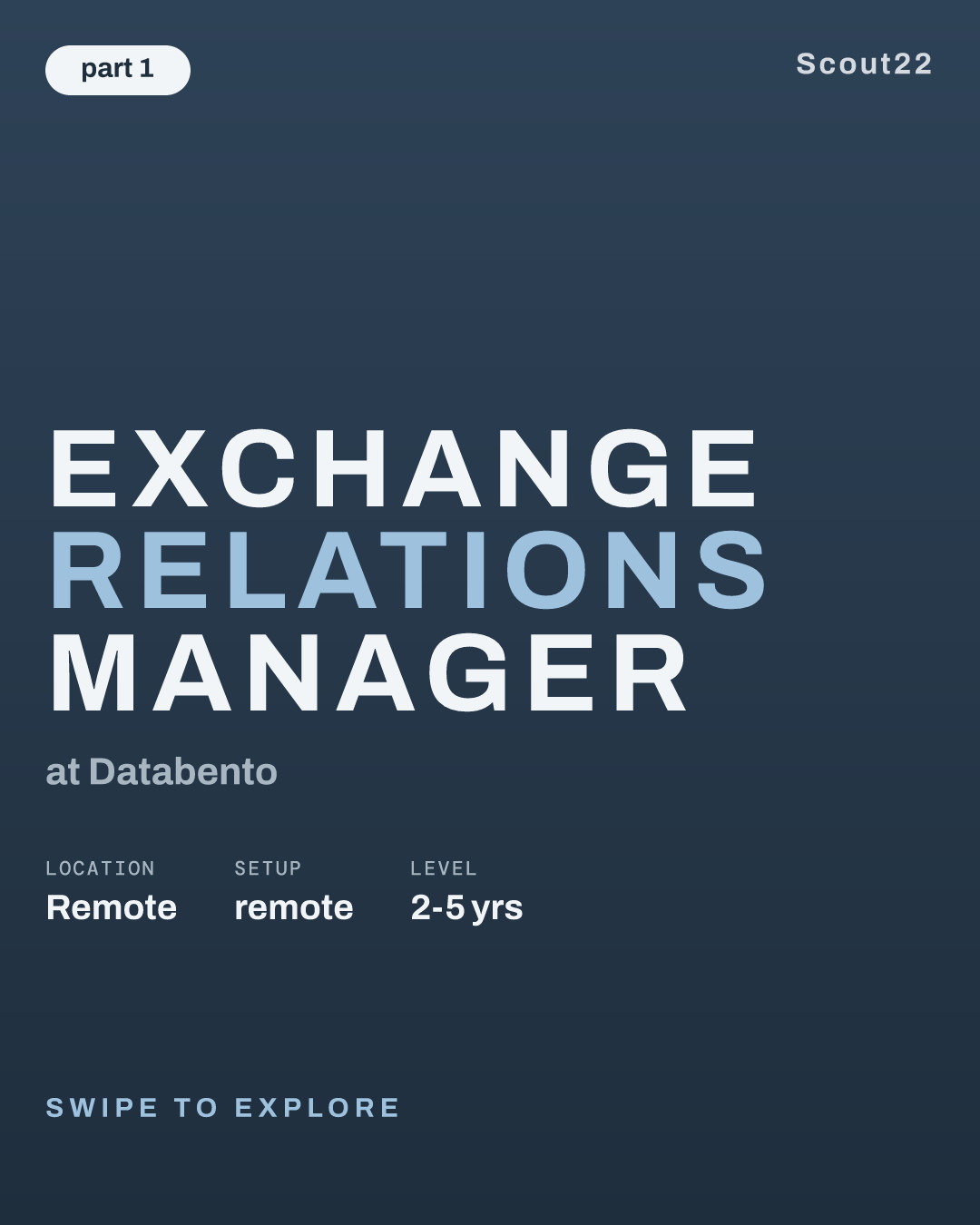 Exchange Relations Manager at Databento