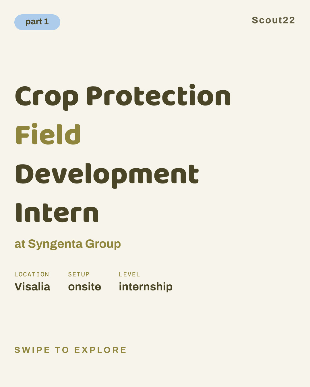 Crop Protection Field Development Intern at Syngenta Group