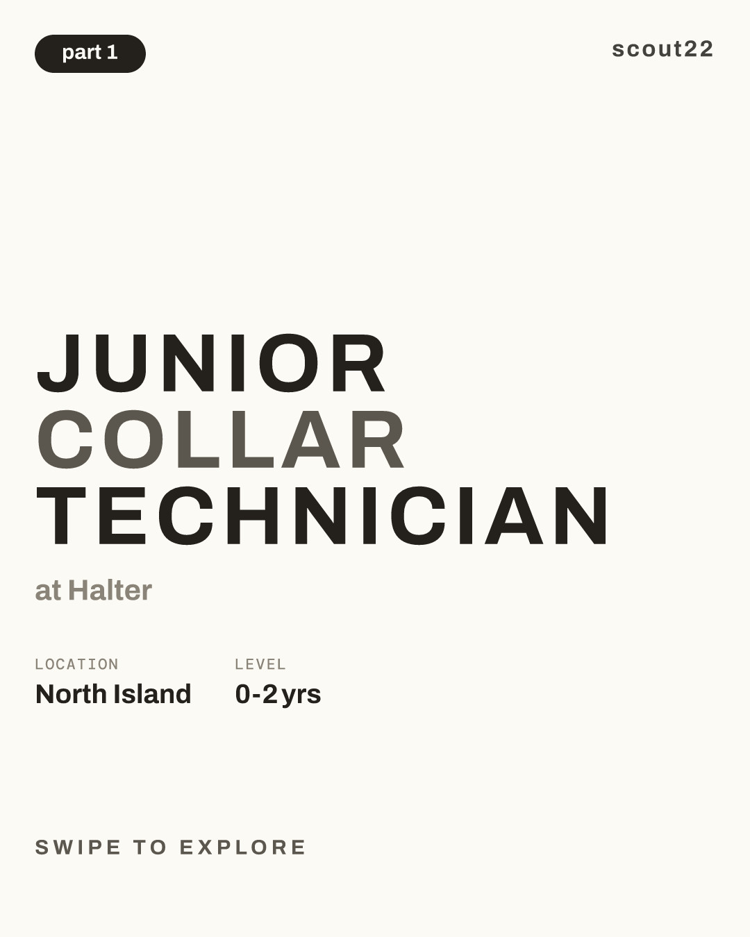 Junior Collar Technician at Halter