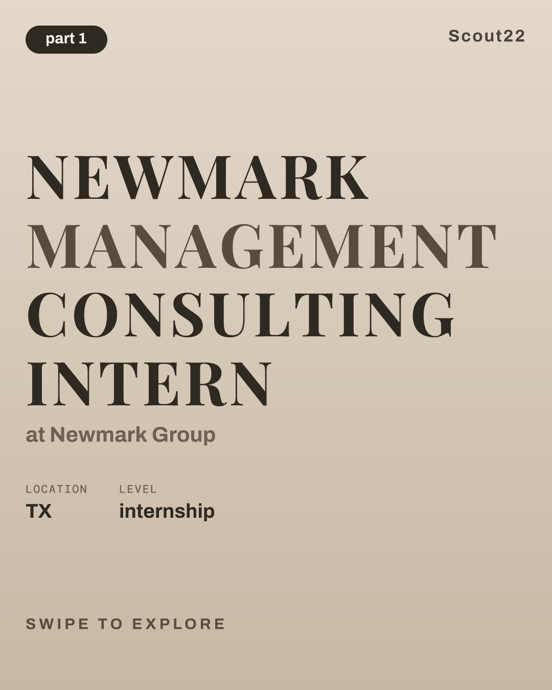 Newmark Management Consulting Intern at Newmark Group
