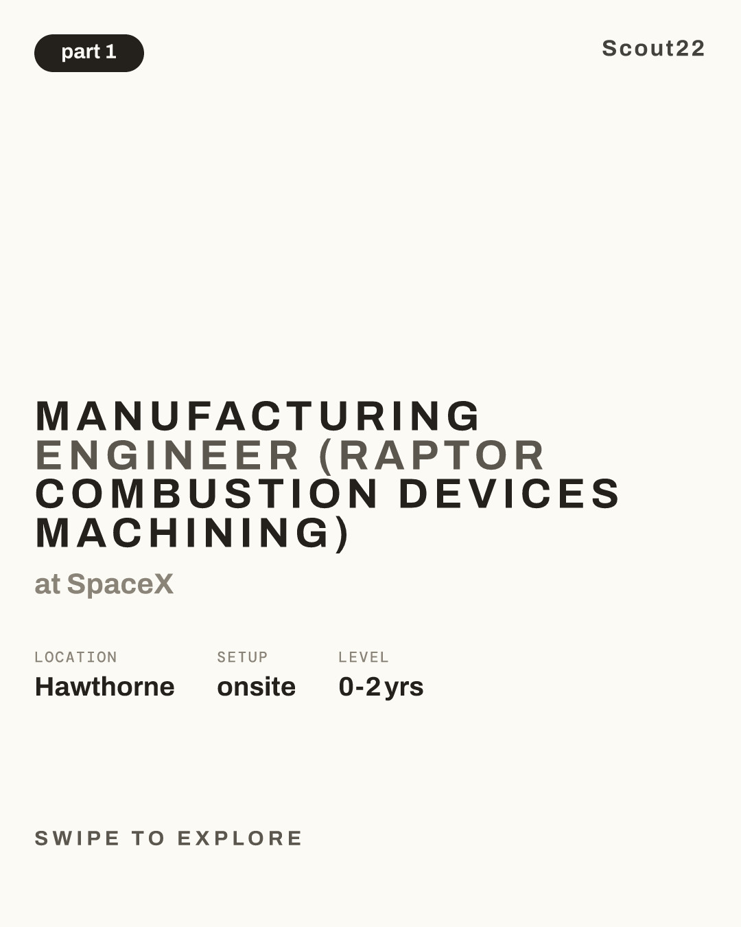Manufacturing Engineer (Raptor Combustion Devices Machining) at SpaceX