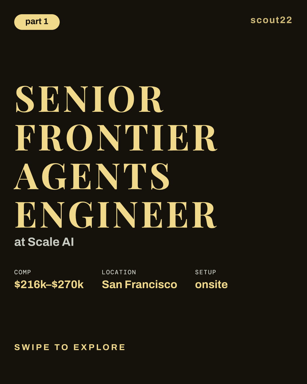 Senior Frontier Agents Engineer at Scale AI