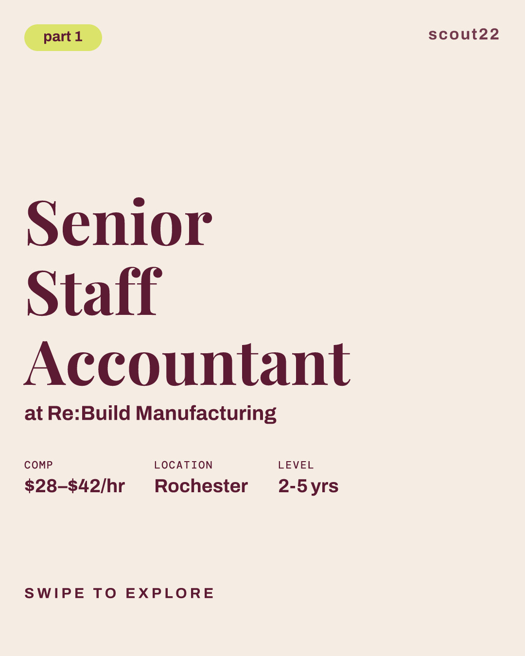 Senior Staff Accountant at Re:Build Manufacturing