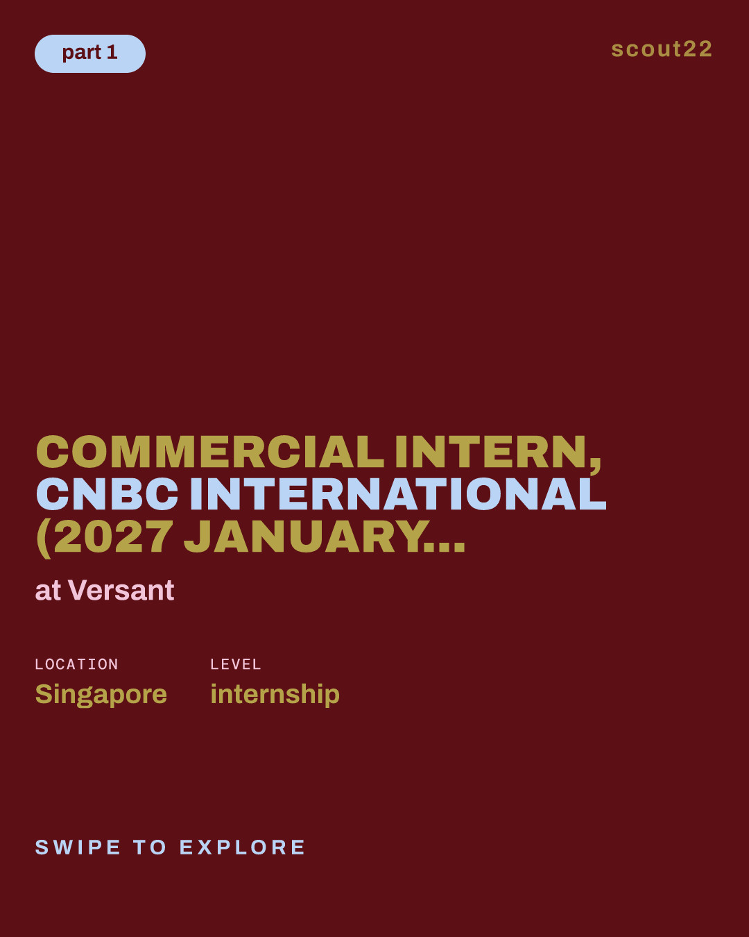 Commercial Intern, CNBC International (2027 January - June) at Versant