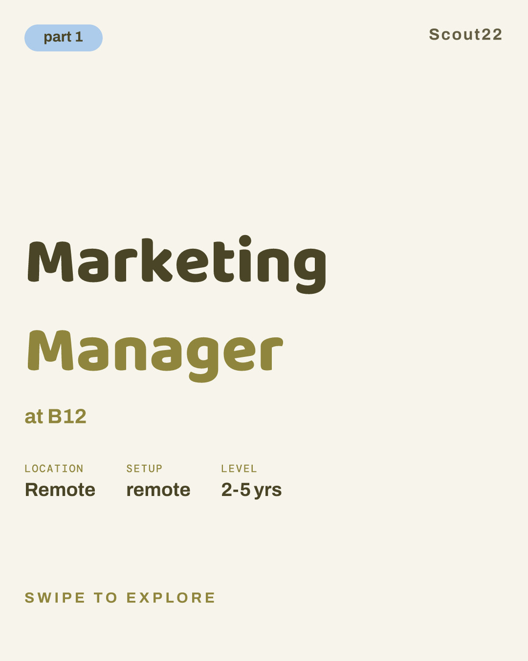 Marketing Manager at B12