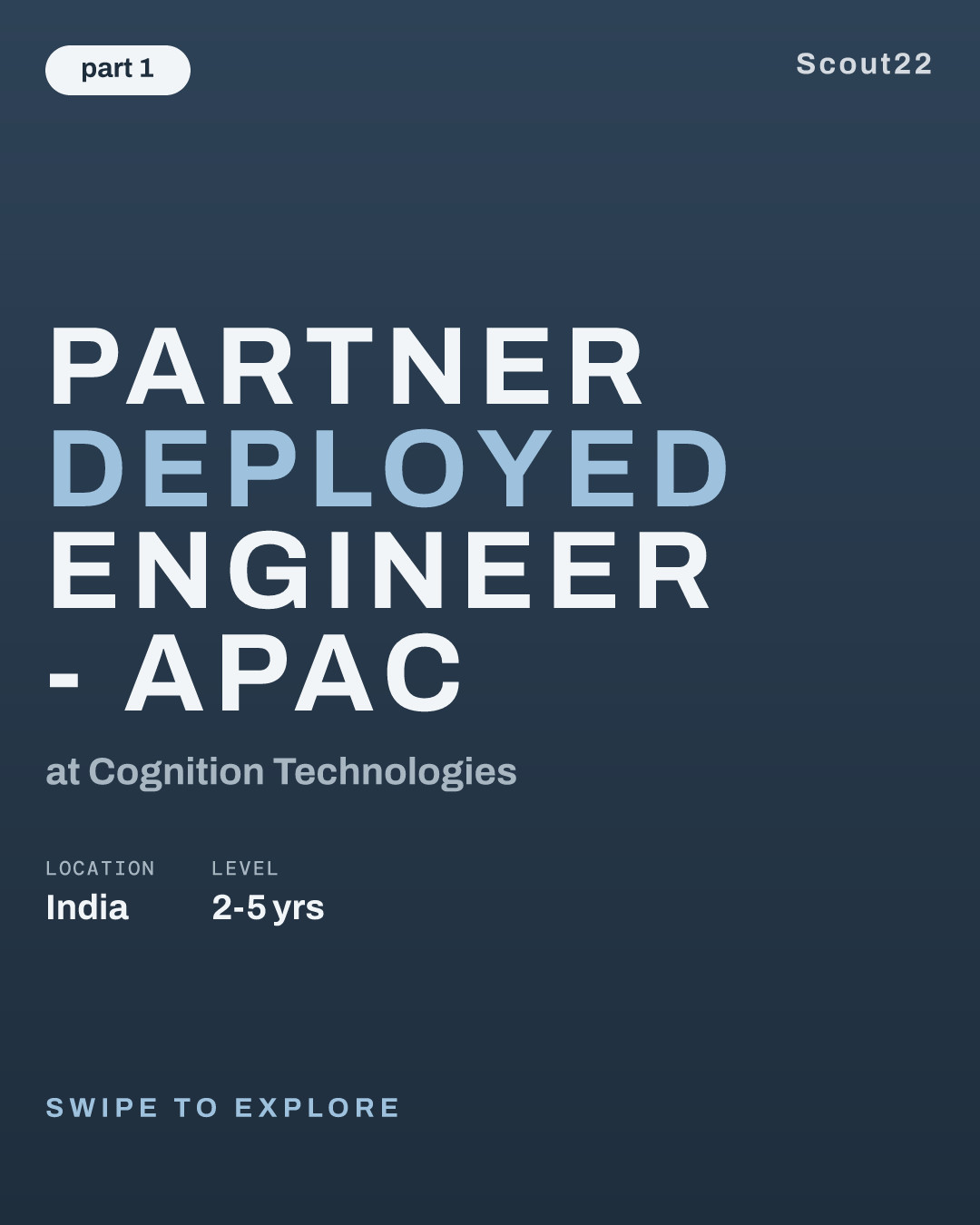 Partner Deployed Engineer - APAC at Cognition Technologies