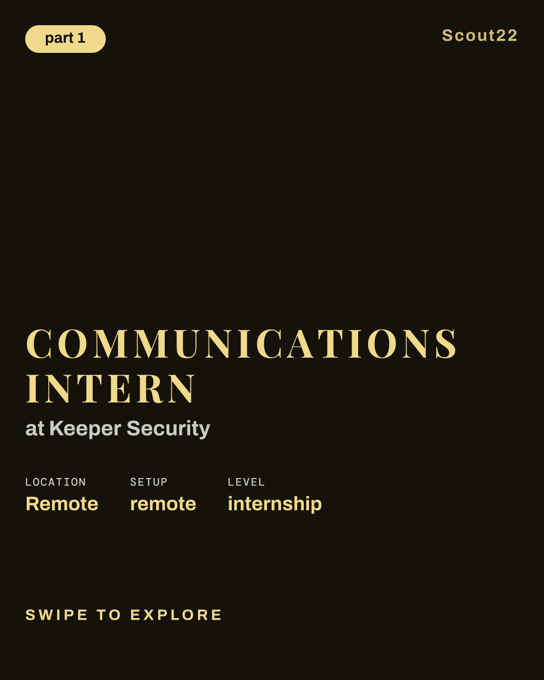 Communications Intern at Keeper Security