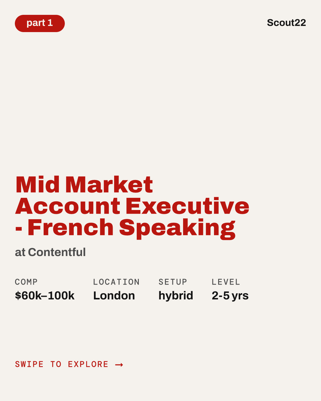 Mid Market Account Executive - French Speaking (f/m/d) at Contentful