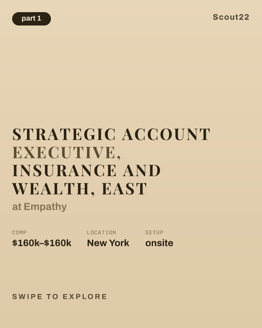 Strategic Account Executive, Insurance and Wealth, East at Empathy