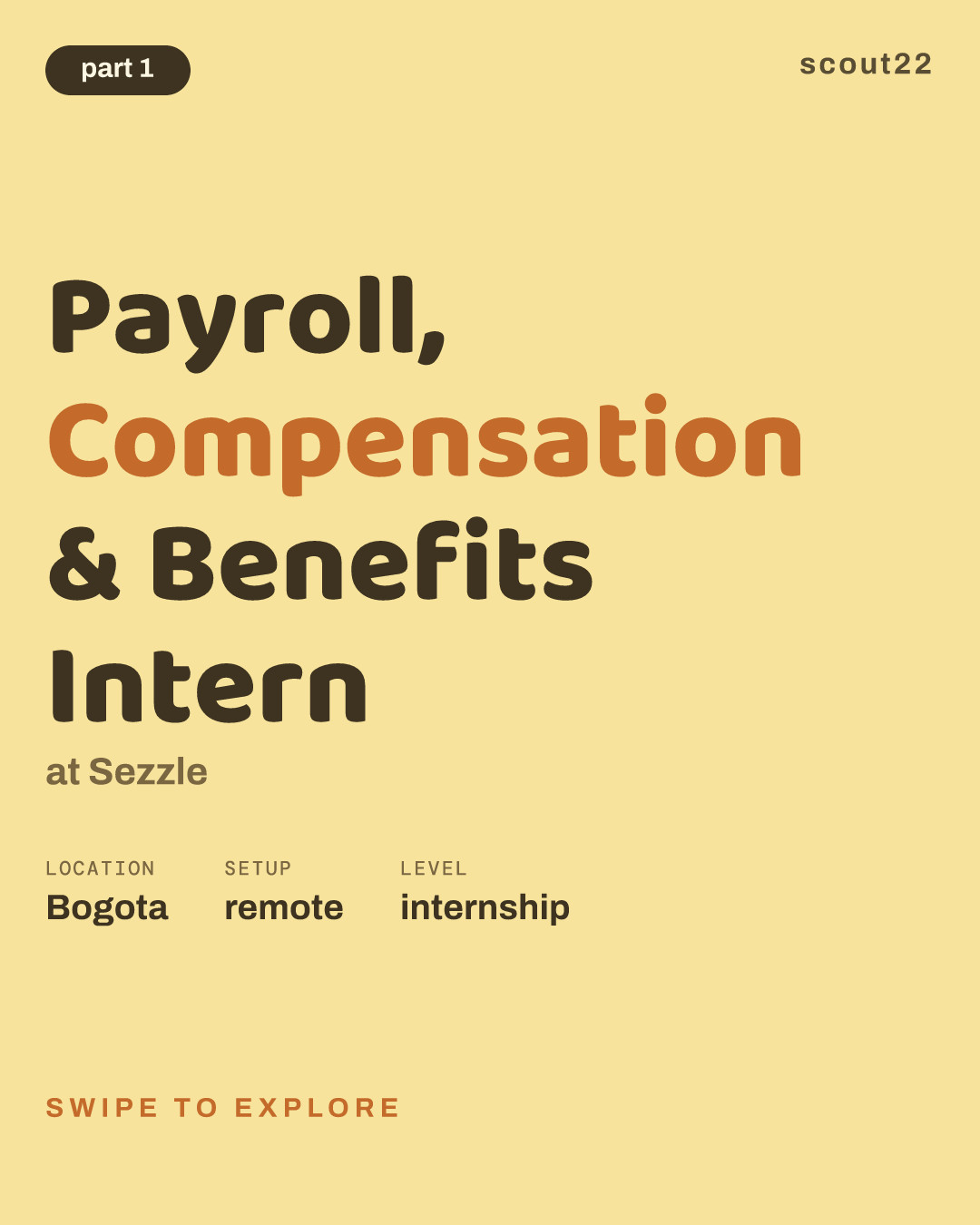 Payroll, Compensation & Benefits Intern at Sezzle