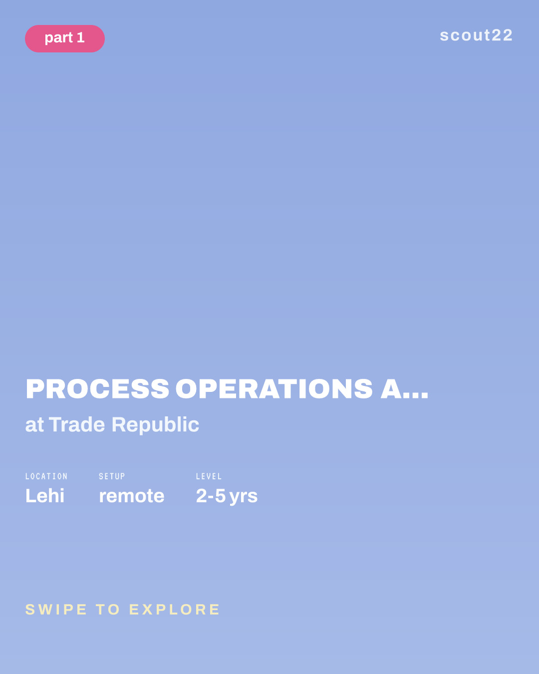 Process Operations Associate - Security Services at Trade Republic