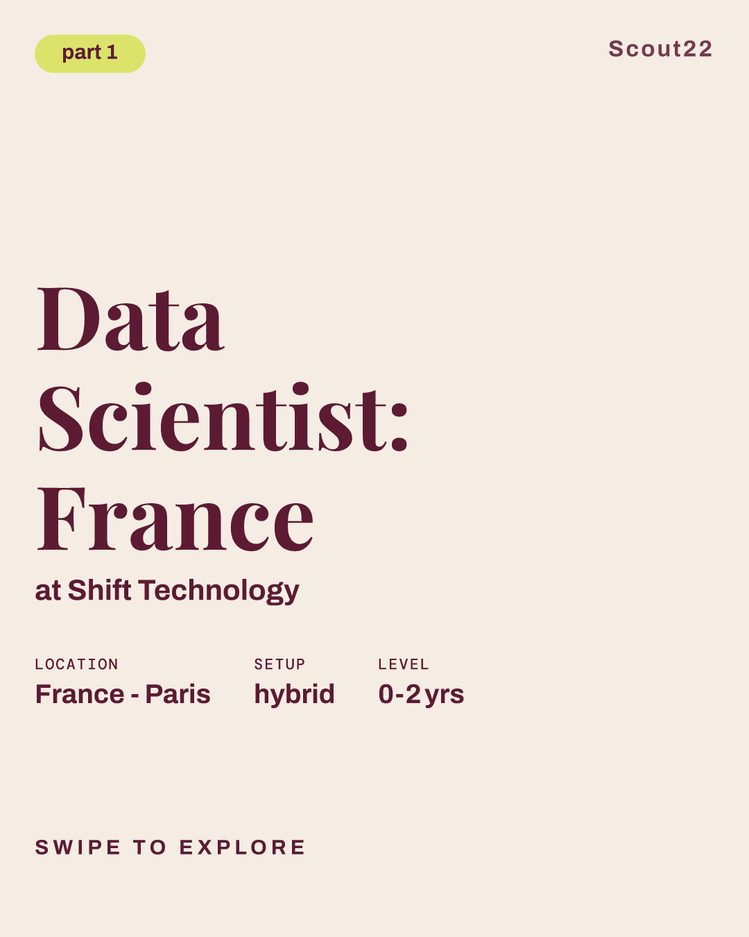 Data Scientist: France at Shift Technology