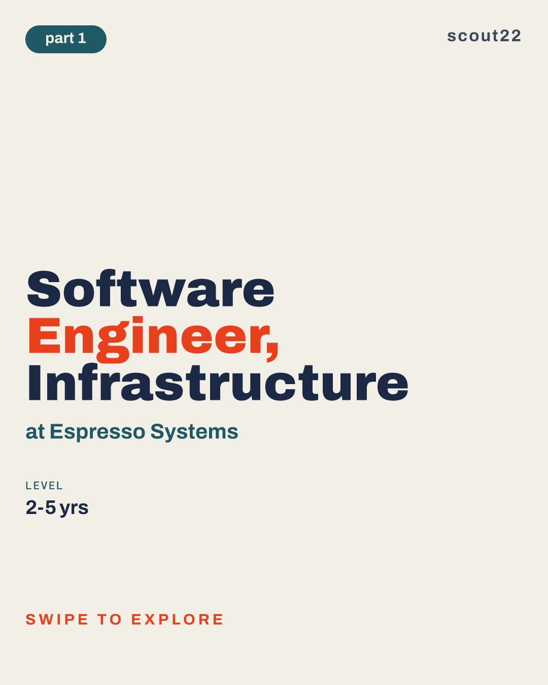 Software Engineer, Infrastructure at Espresso Systems