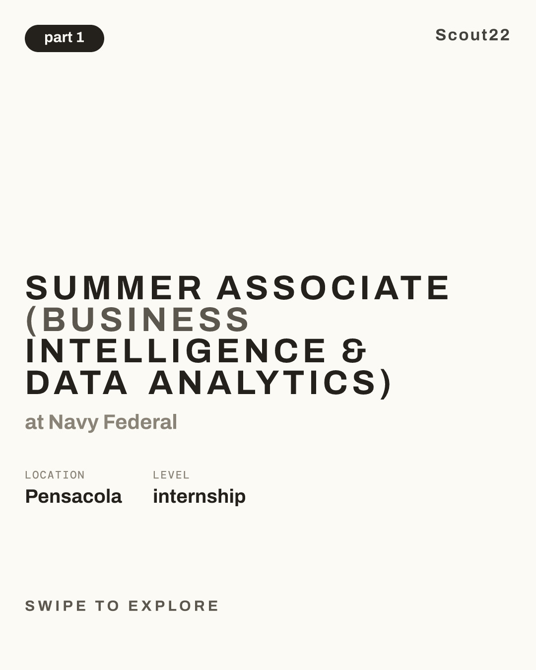 Summer Associate (Business Intelligence & Data Analytics) at Navy Federal