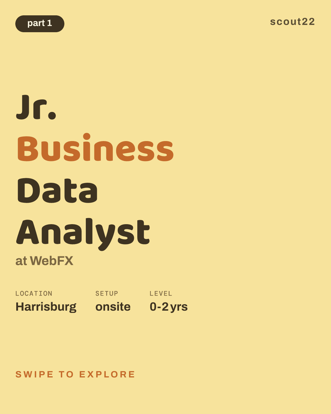 Jr. Business Data Analyst at WebFX