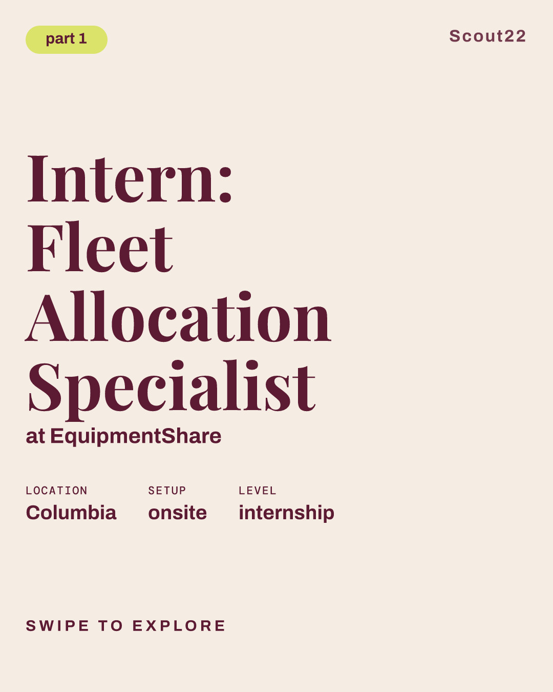 Intern: Fleet Allocation Specialist at EquipmentShare