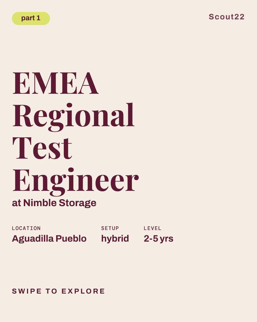 EMEA Regional Test Engineer at Nimble Storage