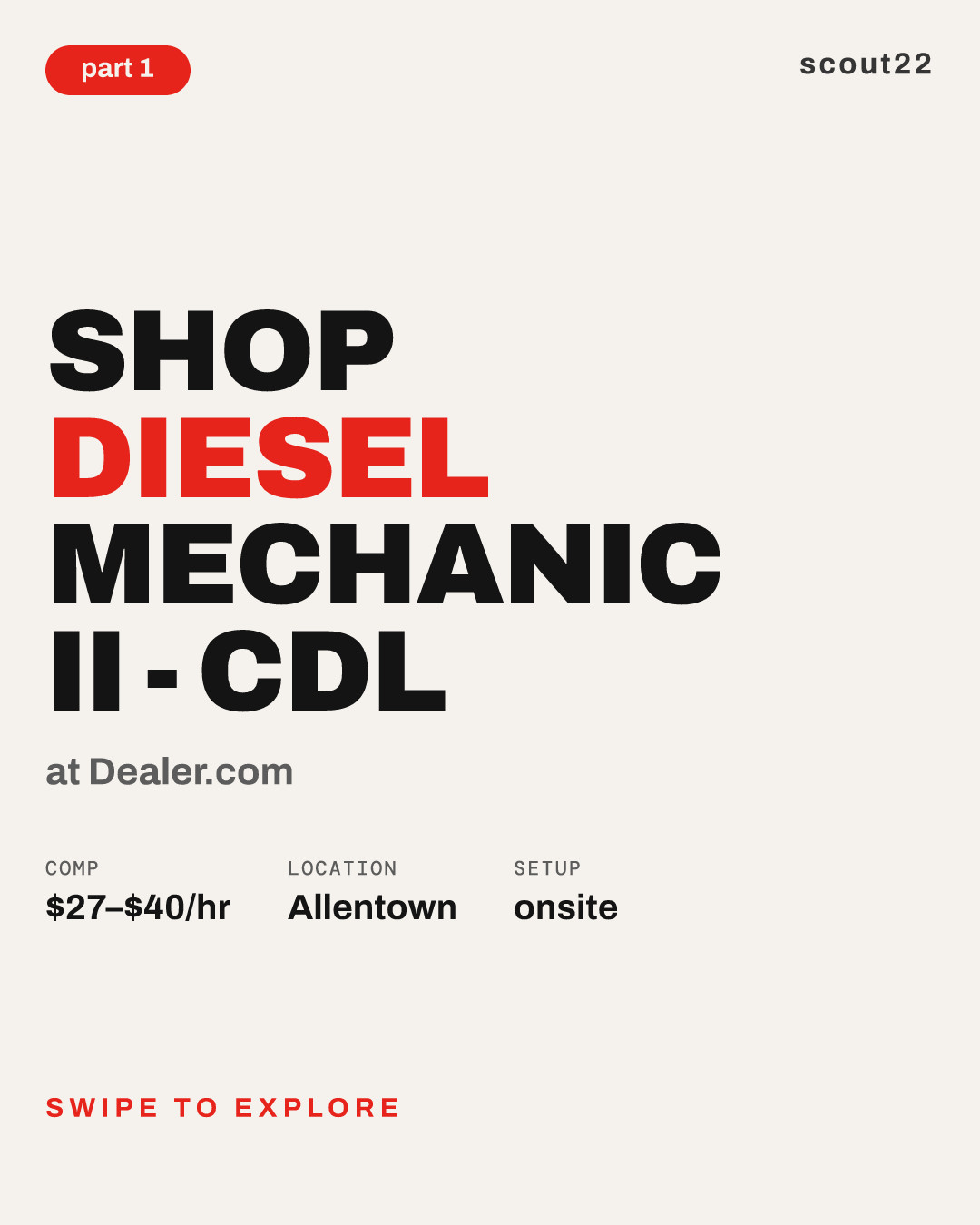 Shop Diesel Mechanic II - CDL at Dealer.com