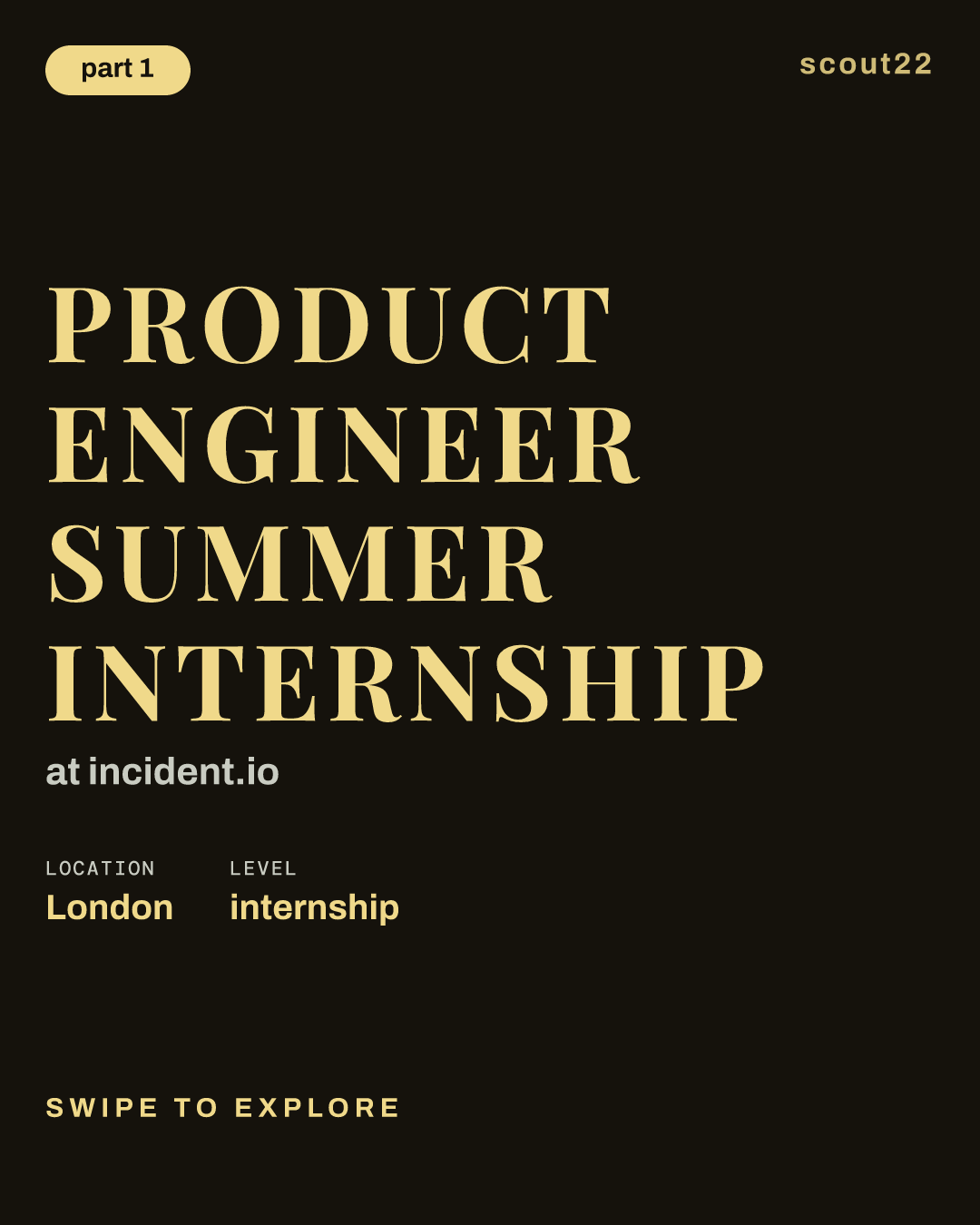 Product Engineer Summer Internship at incident.io
