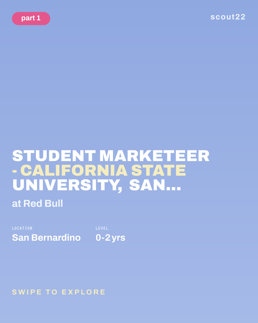 Student Marketeer - California State University, San Bernardino at Red Bull