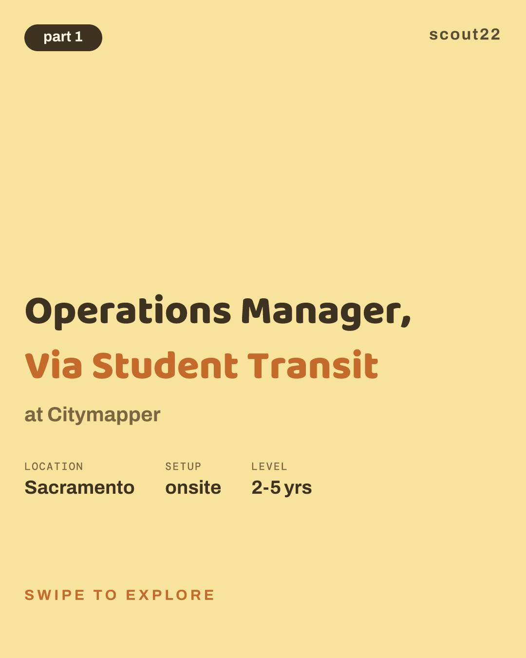 Operations Manager, Via Student Transit at Citymapper