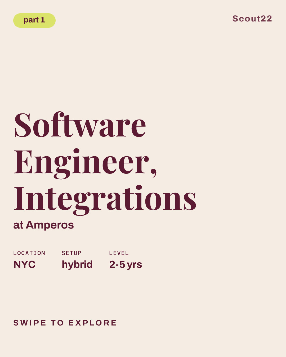 Software Engineer, Integrations at Amperos