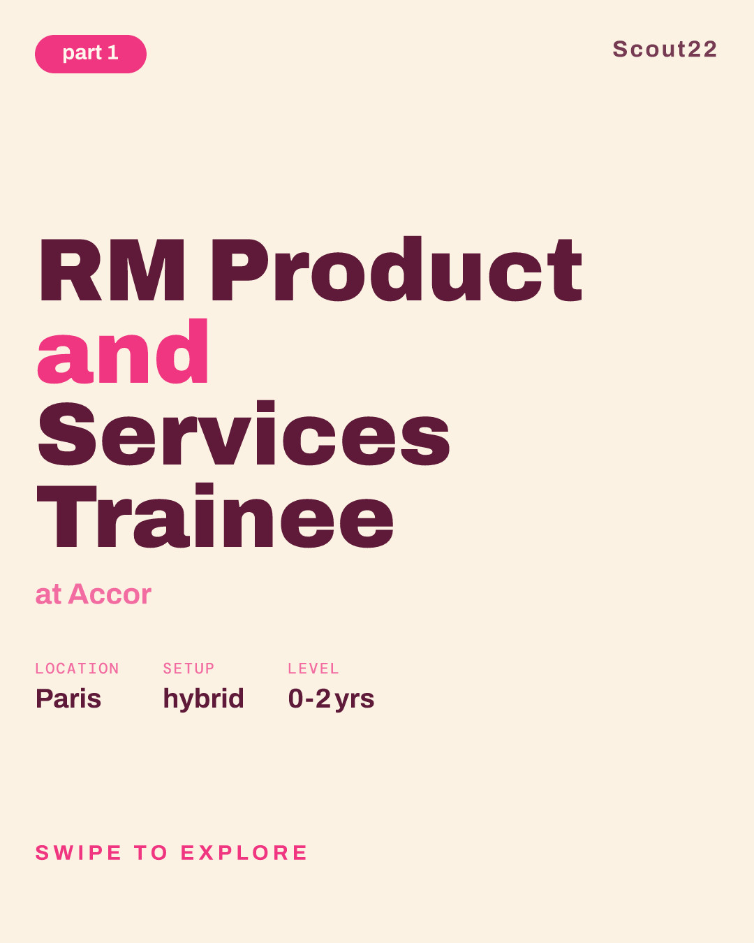 RM Product and Services Trainee at Accor
