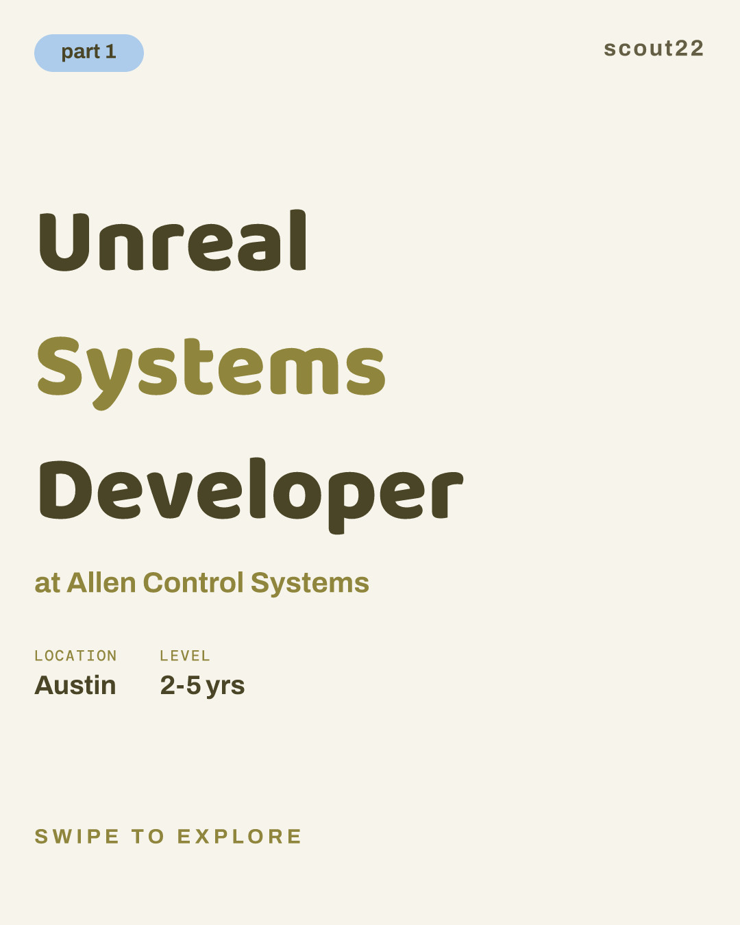 Unreal Systems Developer at Allen Control Systems
